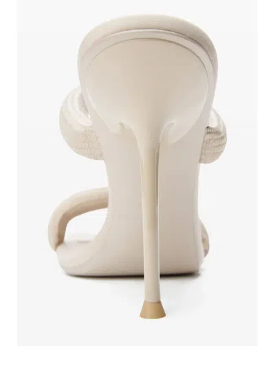 Alexander Wang Julie Double-strap Stiletto Sandals In White
