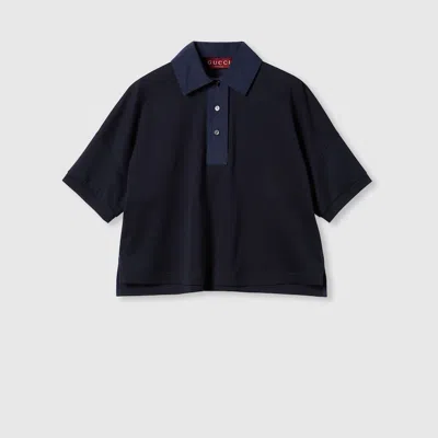 Gucci Cotton Jersey Polo Shirt With Embroidery