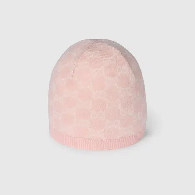 Gucci Gg Wool Hat In Pink