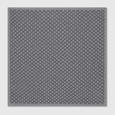 Gucci Gg Wool Blanket In Black