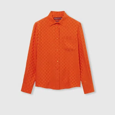 Gucci Gg Silk Jacquard Shirt