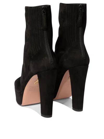 Aquazzura Saint Honore 120 Platform Suede Boots
