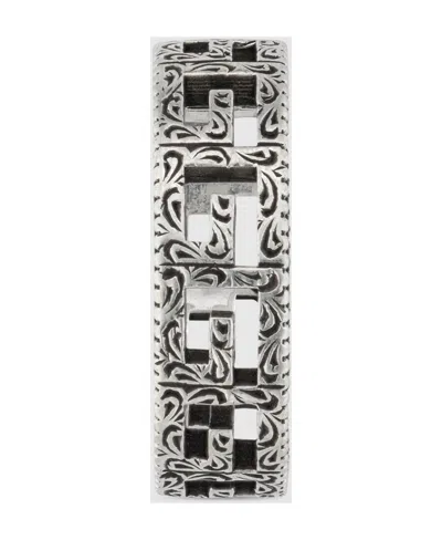 Gucci Silver Ring With Square G