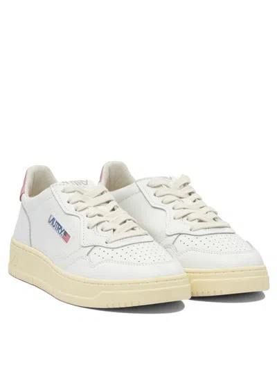 Autry Medalist Low Sneakers In White And Polignac Leather Shoes