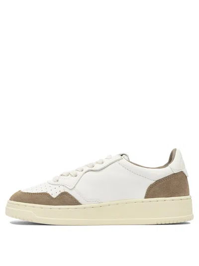 Autry Low Sneaker With Contrast Panels And Perforated Detailing