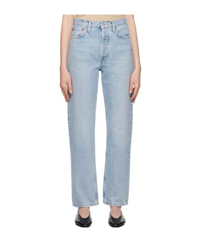 Agolde Pinch Waist Kick Jeans In Blue