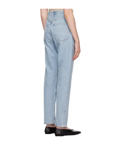 Agolde Pinch Waist Kick Jeans In Blue