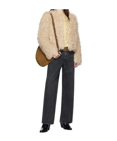 Agolde Panoramic Wild Straight-leg-jeans In Schwarz