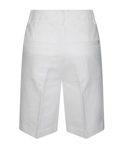 Dondup Logo Detail Shorts In White