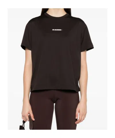 Jil Sander Dark Brown Short Sleeve T-shirt In Brown