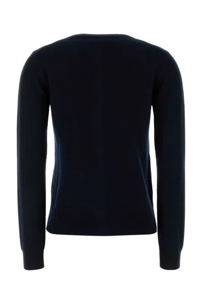 Miu Miu Diamond Knit Cardigan With Ribbed Finish In Black