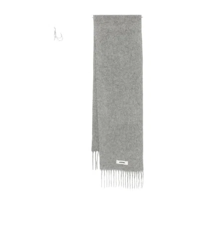 Jacquemus The Carro Scarf In Gray