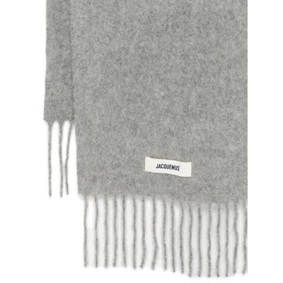 Jacquemus The Carro Scarf In Gray