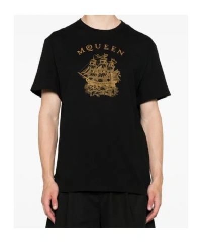 Alexander Mcqueen Black T-shirt With Print