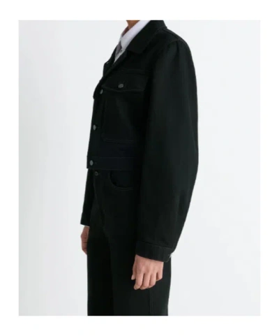Lemaire Button-fastening Flap-pocket Jacket In Black
