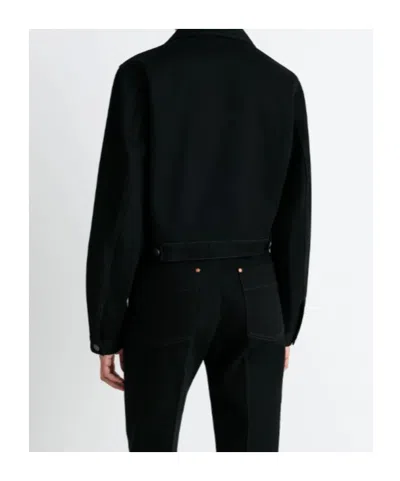 Lemaire Button-fastening Flap-pocket Jacket In Black