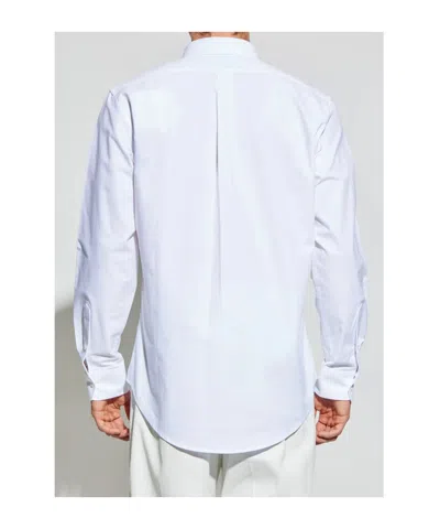 Givenchy Embroidered Chest-pocket Shirt - Men's - Cotton In Blue