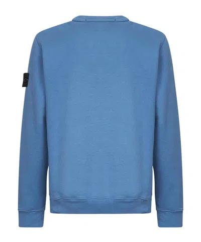 Stone Island Blue 5100071 Light Rws Pure Wool Sweater In Blue