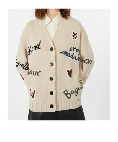 Weekend Max Mara Long-sleeved Cardigan In Neutral