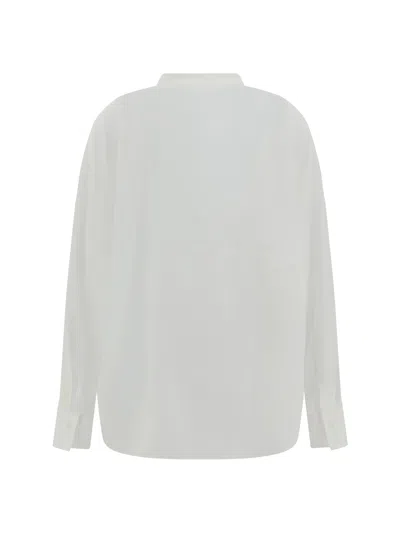 Brunello Cucinelli V-neck Blouse In White
