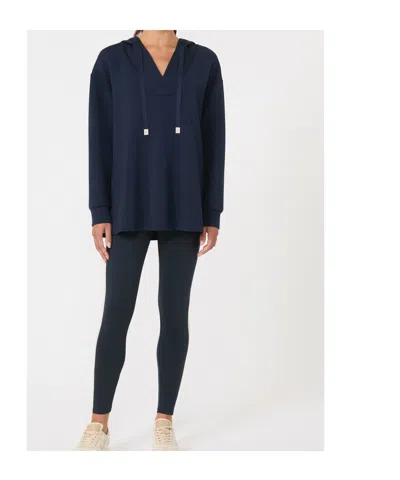 Weekend Max Mara Long Scuba Jersey Sweatshirt In Blue
