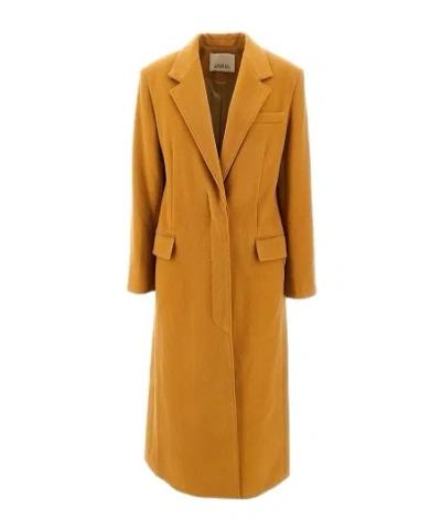 Isabel Marant L And Cashmere Long Coat In Gold