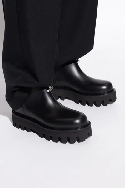 Alexander Mcqueen Platform Ankle Boots In Black