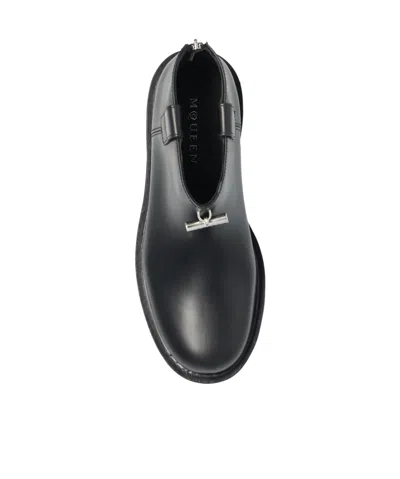 Alexander Mcqueen Platform Ankle Boots In Black