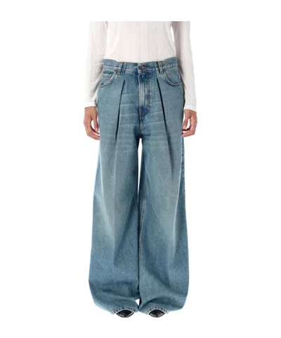 Haikure Candy Pleated Wide-leg Jeans