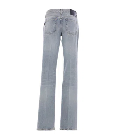 Haikure Five-pocket Denim Trousers In Blue