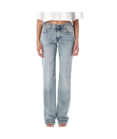 Haikure Five-pocket Denim Trousers In Blue