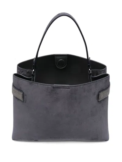 Brunello Cucinelli Suede Leather Handbag