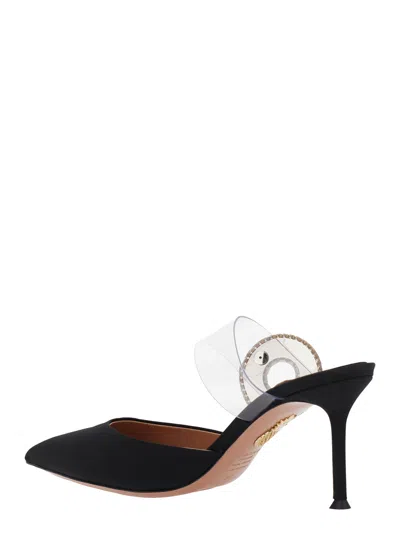Aquazzura 75mm Crystal Hoop Pointed-toe Mules