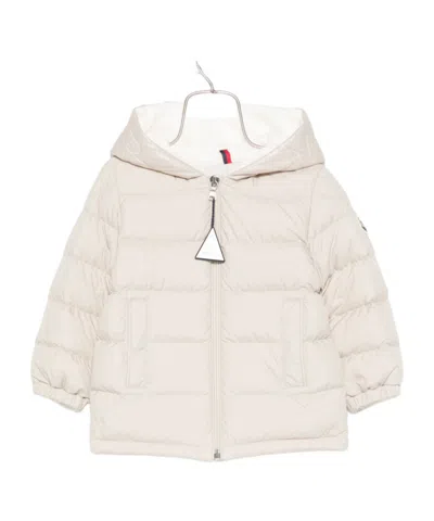 Moncler Enfant Najan Hooded Down Jacket In Neutral