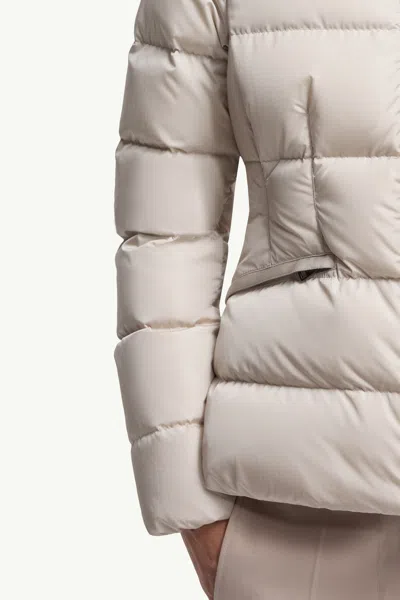 Moncler Long Sleeve Down Jacket In Neutral