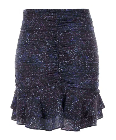 Isabel Marant Printed Stretch Crepe Milendi Mini Skirt