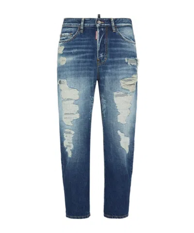 Dsquared2 Distressed Tapered Jeans