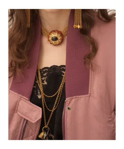 Chloé Long Sleeve Casual Jacket In Pink