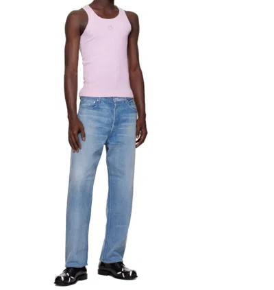 Marine Serre Elastic Ribbed Knitted Vest In Pink