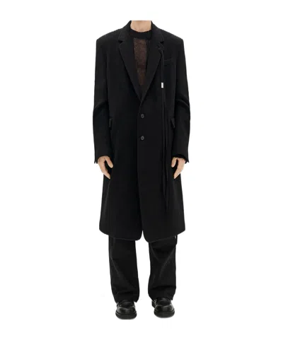 Ann Demeulemeester Felix Long High Comfort Tailored Jacket In Black