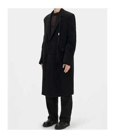 Ann Demeulemeester Felix Long High Comfort Tailored Jacket In Black