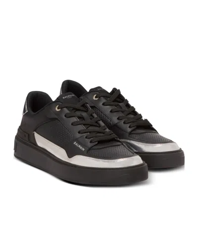 Balmain B-court Flip Leather Trainers