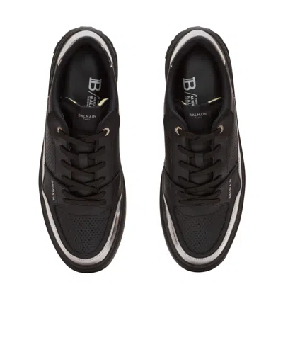 Balmain B-court Flip Leather Trainers