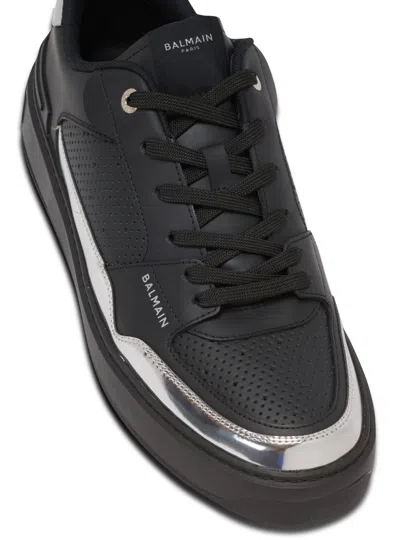 Balmain B-court Flip Leather Trainers