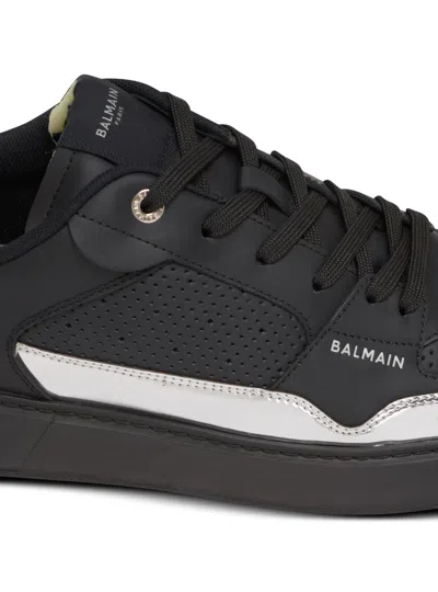Balmain B-court Flip Leather Trainers