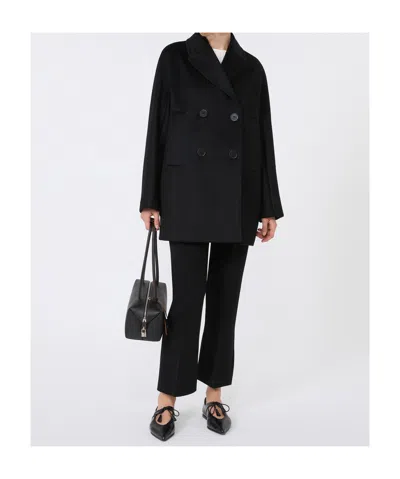 Max Mara Double-breasted Wool Pea Coat