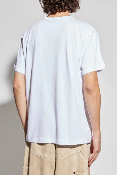 Versace Jeans Couture Logo Printed Crewneck T-shirt In White