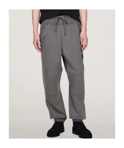 Y-3 Panelled Drawstring Trousers In Gray