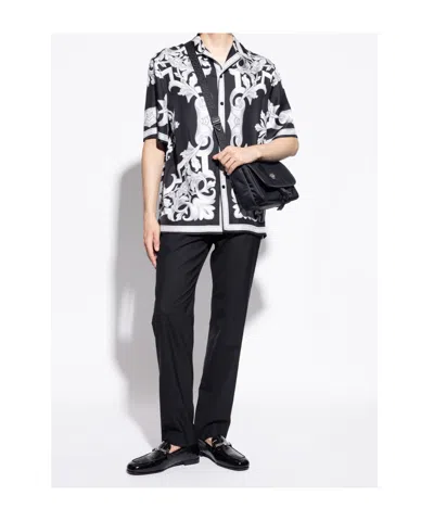 Versace Crocodile-embossed Chain-detail Loafers