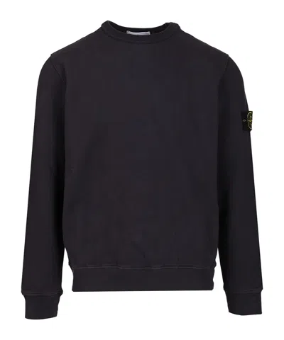 Stone Island Light Rws Pure Wool Sweater In Black